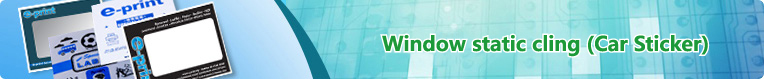 Window static cling (Car Sticker)