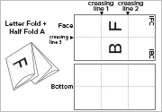 Letter Fold + Half Fold A F12-A3