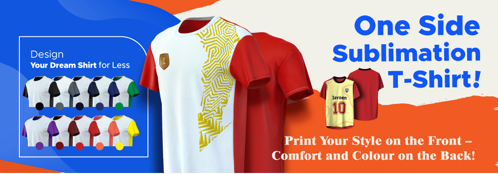 one shide sublimation shirts