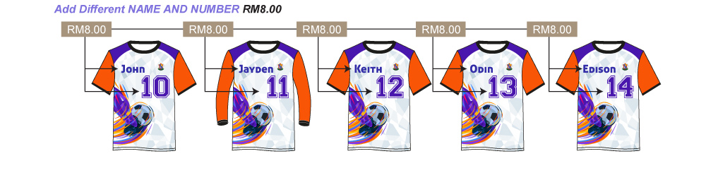 one shide sublimation shirts