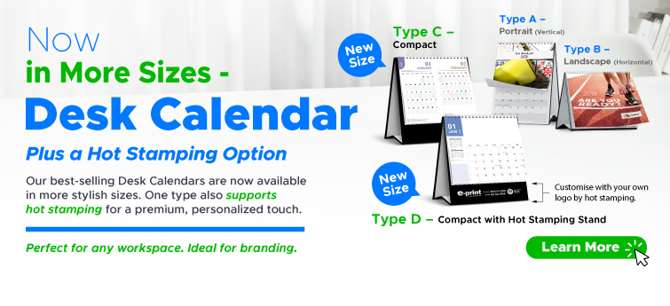 Desk Calendar 2026