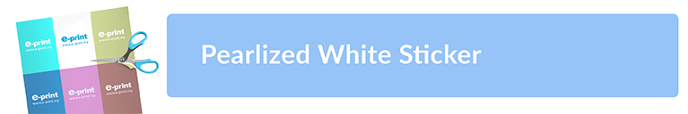 Pearlized White Sticker