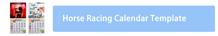 Horse Racing Calendar Template