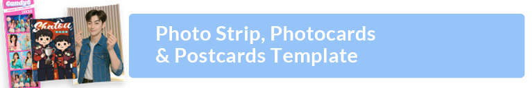 Photo Strip, Photocards & Postcards Template