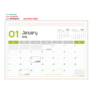 2025 Calendar - 03 - Landscape