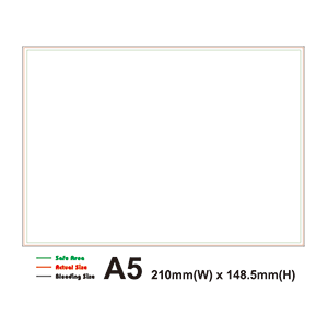 A5 - 210(w)x148.5(h)