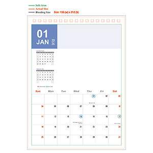 2026 Calendar - Type A - 01